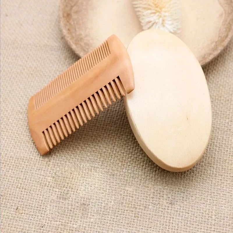 Professional Boar Bristle Wood Handle Beard Shaving Brush Kit