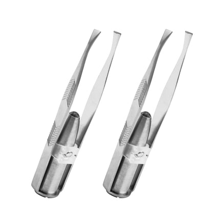 LED Illuminated Stainless Steel Precision Eyebrow Tweezers Tool