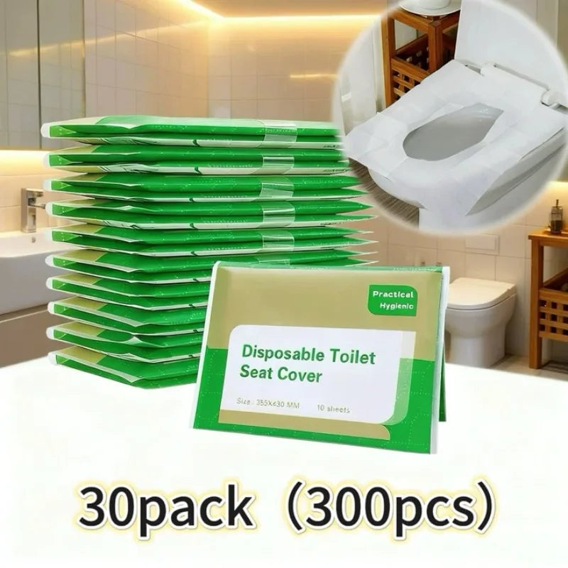 Disposable Toilet Seat Covers - Individual Wrapped Hygienic Liners