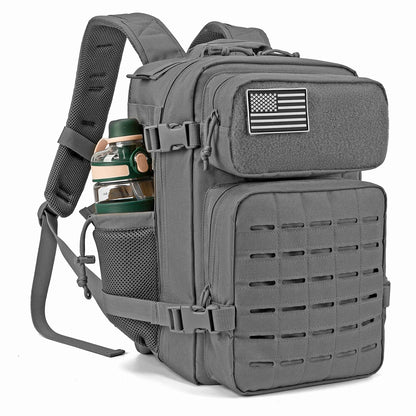 25L MOLLE Tactical Backpack with Bottle Holder - EDC Hiking Gym