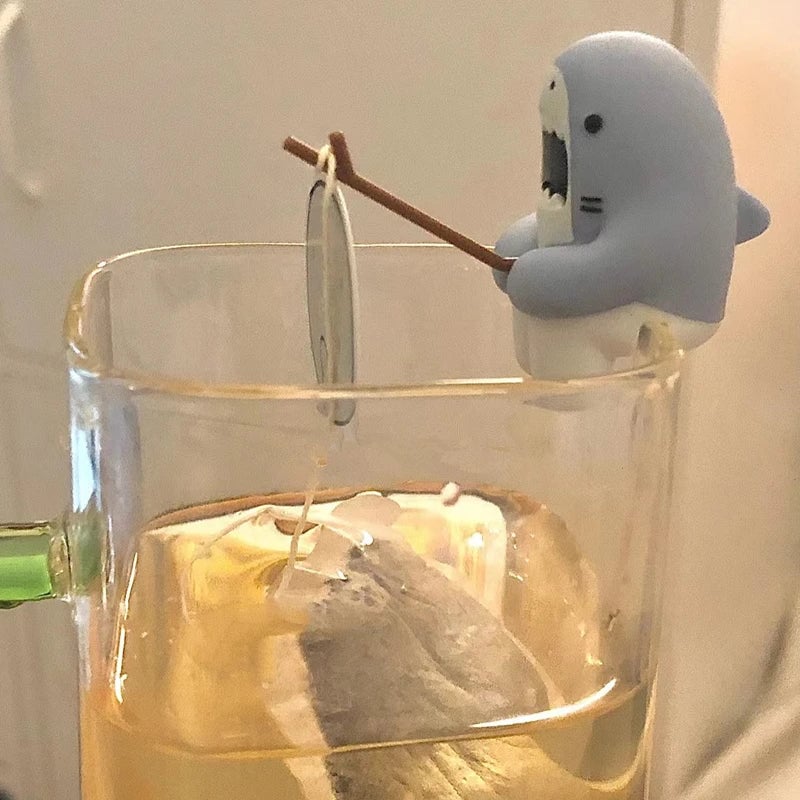 Reusable Silicone Shark Tea Infuser - Herbal Loose Leaf Strainer