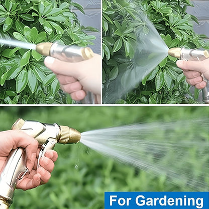 Metal Hose Nozzle 4 Modes Spray Gun Garden Watering Car Wash Pet