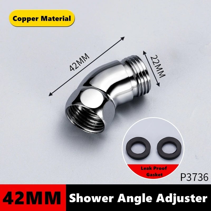 135° Shower Head Angle Adjuster Elbow Adapter Extension Connector