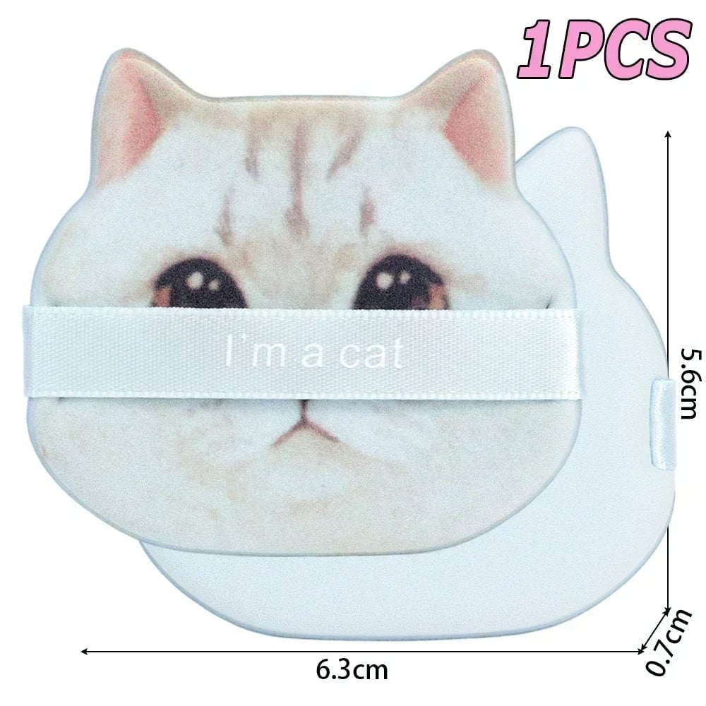 10PC Cat-Shaped Makeup Puffs - Dual-Use Foundation & Powder Blender Set