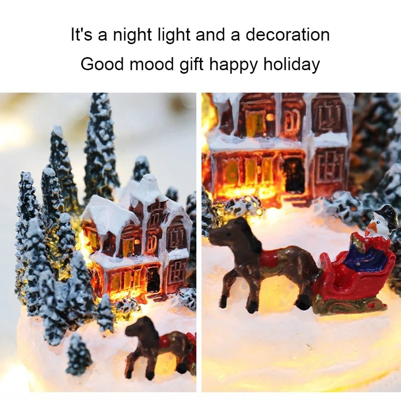 LED Christmas House Night Light - Micro Landscape Decoration Luminous