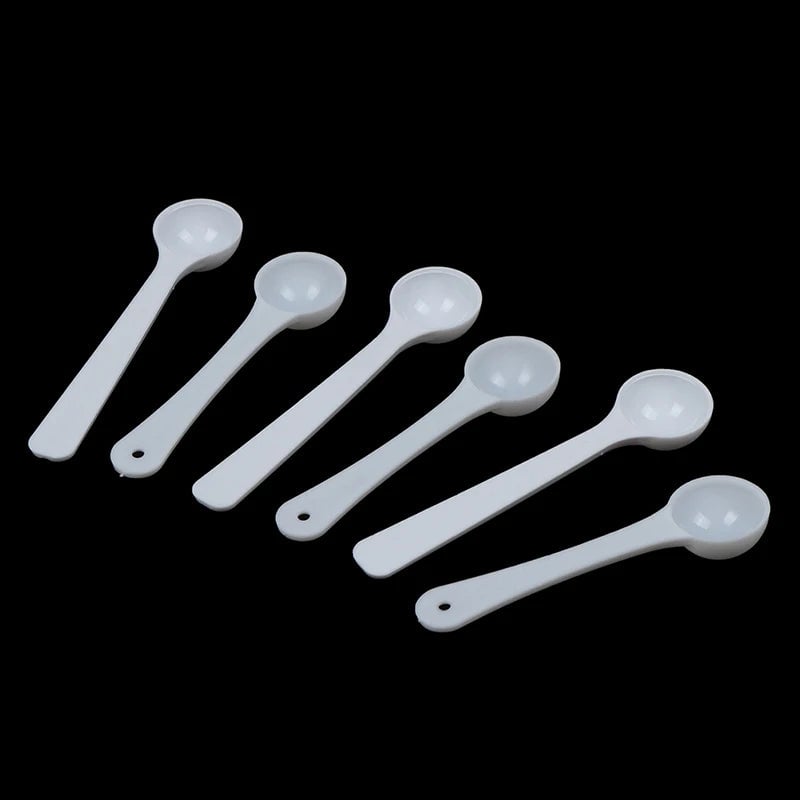 1g Plastic Measuring Scoops - 20PCS Food Medicine Milk Spoons
