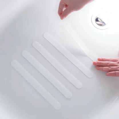 12PC PEVA Anti-Slip Bath Strips - White Safety Tape for Bathtub