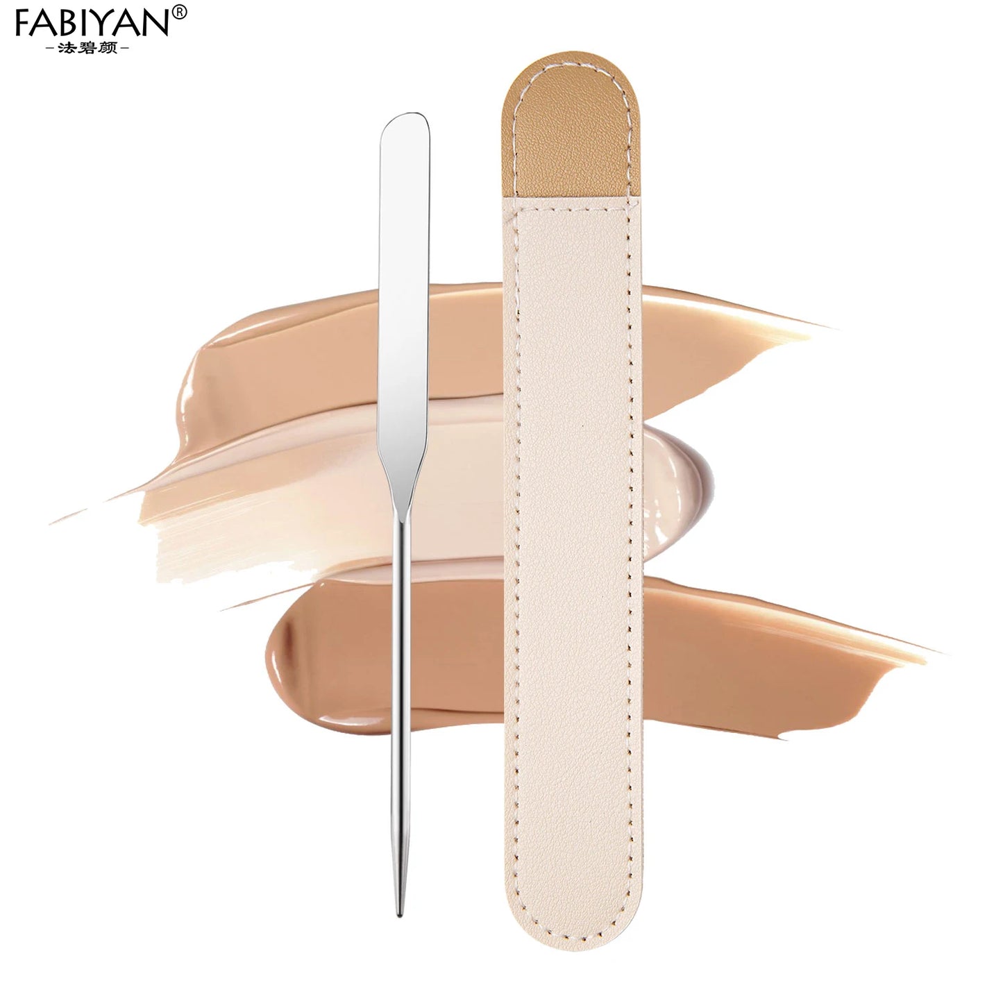Stainless Steel Spatula Stick - Nail Art & Makeup Foundation Mixer
