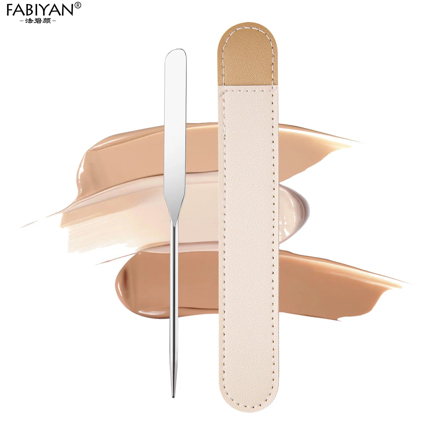 Stainless Steel Spatula Stick - Nail Art & Makeup Foundation Mixer