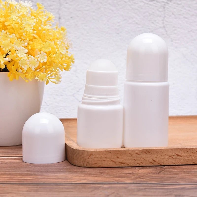 5Pcs 30/50ML Roller Bottles Set - Portable Plastic Essential Oil