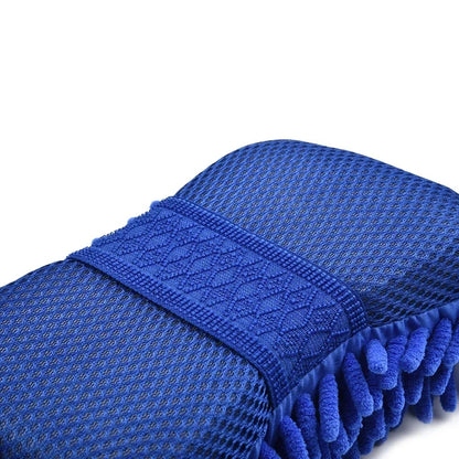 Microfiber Car Wash Sponge Brush - Dual-Sided Polishing Pad Tool