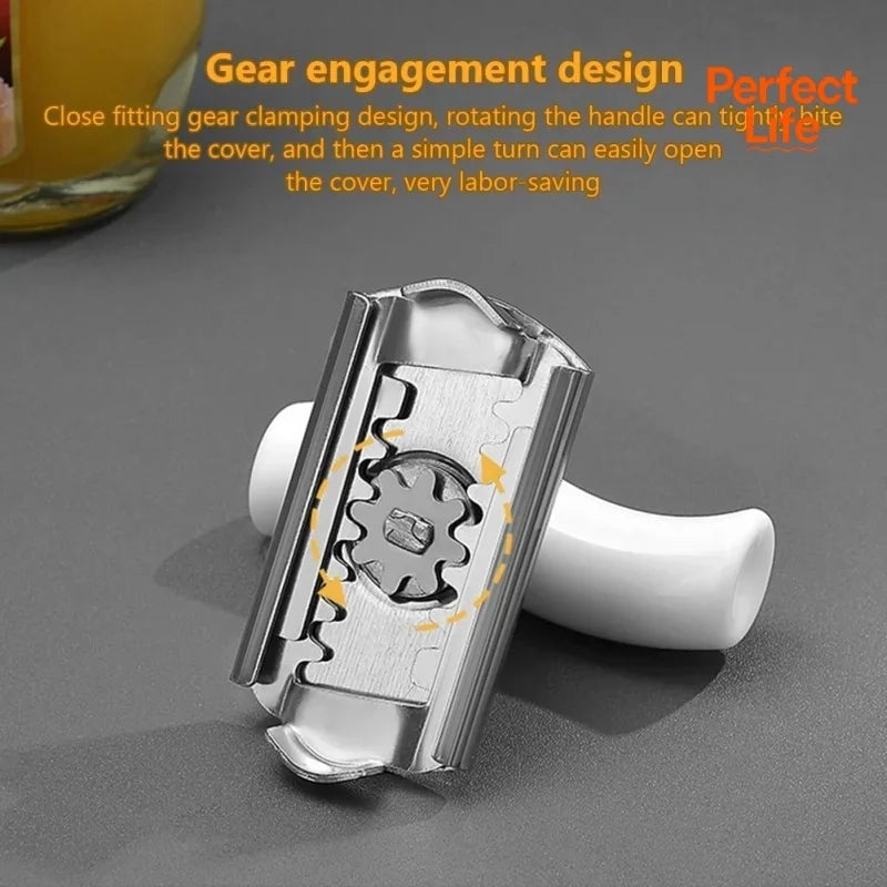 Adjustable Rotating Stainless Steel Can & Bottle Opener Tool
