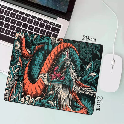 Extended Gaming Mouse Pad - Large Japanese Dragon Anime Design