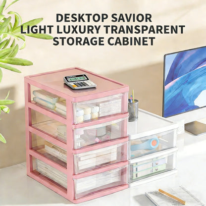Clear Acrylic Drawer Organizer 2/3/4-Tier Storage Box Space-Saving