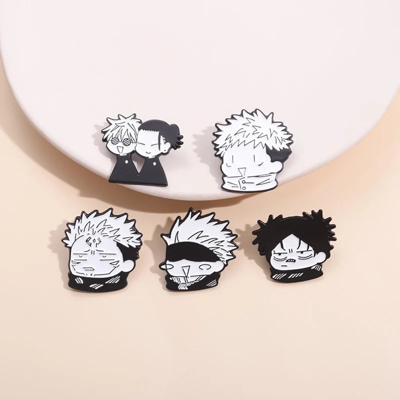 Custom Anime Enamel Pins Q Version Character Lapel Badges Brooches