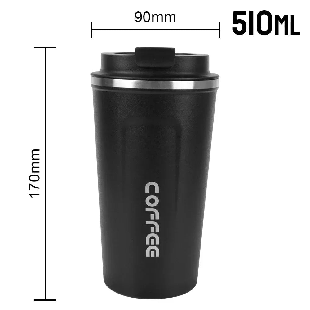 380/510ML Double Wall Stainless Steel Leak-Proof Travel Thermos Mug
