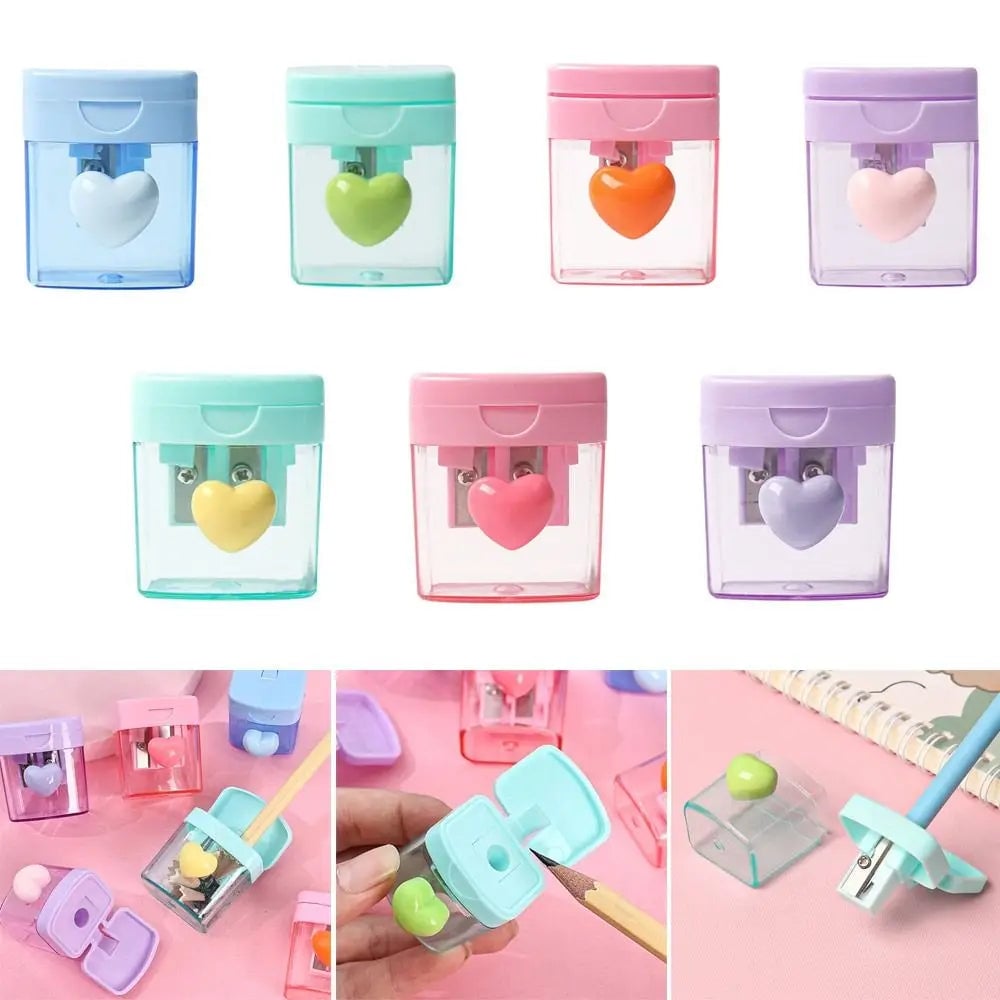 Cartoon Pencil Sharpener Single/Double Hole Student School Office
