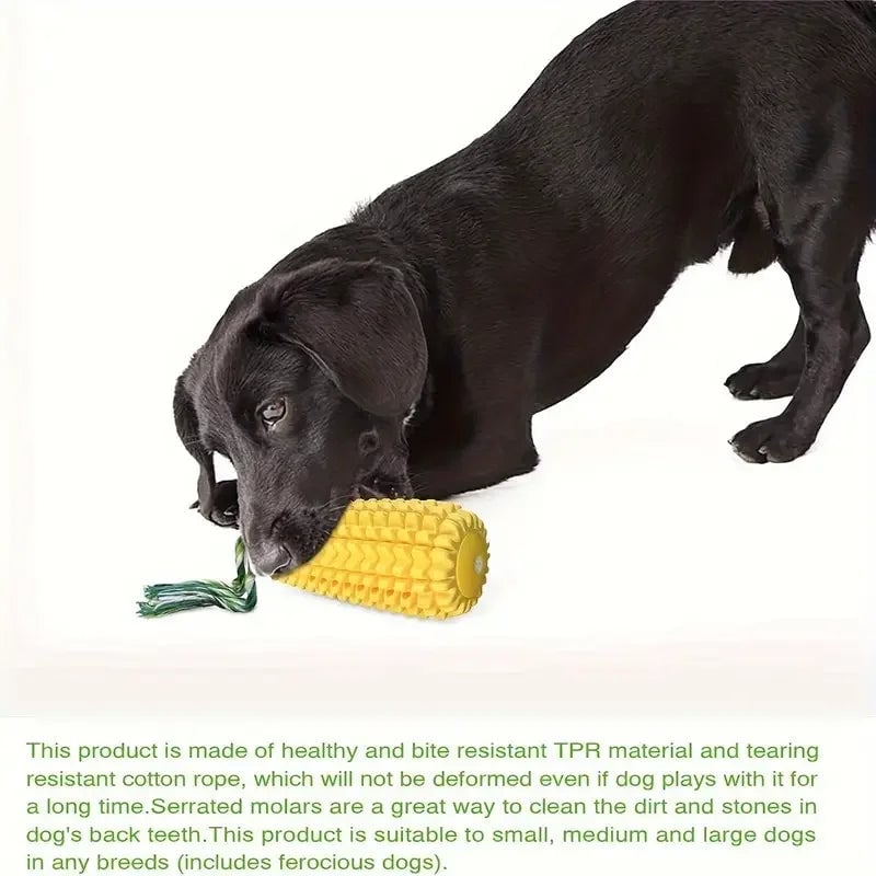 Durable Squeaky Corn Stick Dog Chew Toy - Heavy Duty for Aggressive Chewers