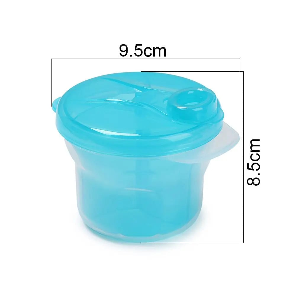 3-Dose Baby Formula Dispenser Container - Portable Milk Powder Storage