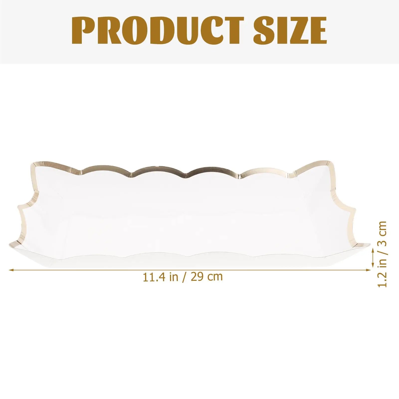 4Pc Paper Lace Cake Pan Set - Disposable Fruit Tray Serving Platters