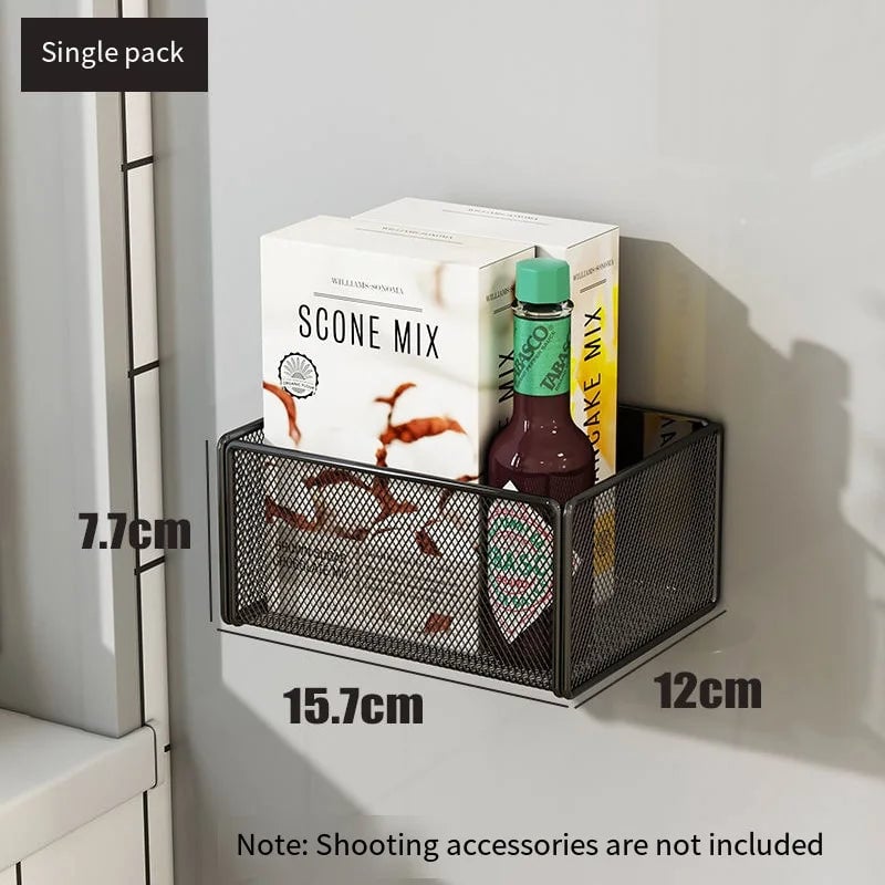 Magnetic Refrigerator Side Storage Basket - Hanging Organizer