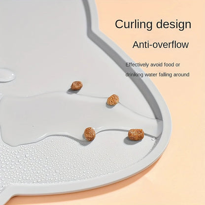 Silicone Non-Slip Pet Feeding Mat - Dog Cat Food Water Bowl Placemat