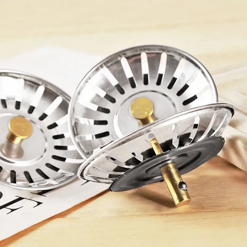 Stainless Steel Kitchen Sink Strainer Stopper with Fine Mesh Filter