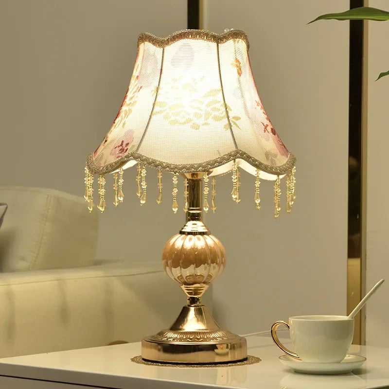 Touch Control European Style Bedside Table Lamp Modern Retro Design