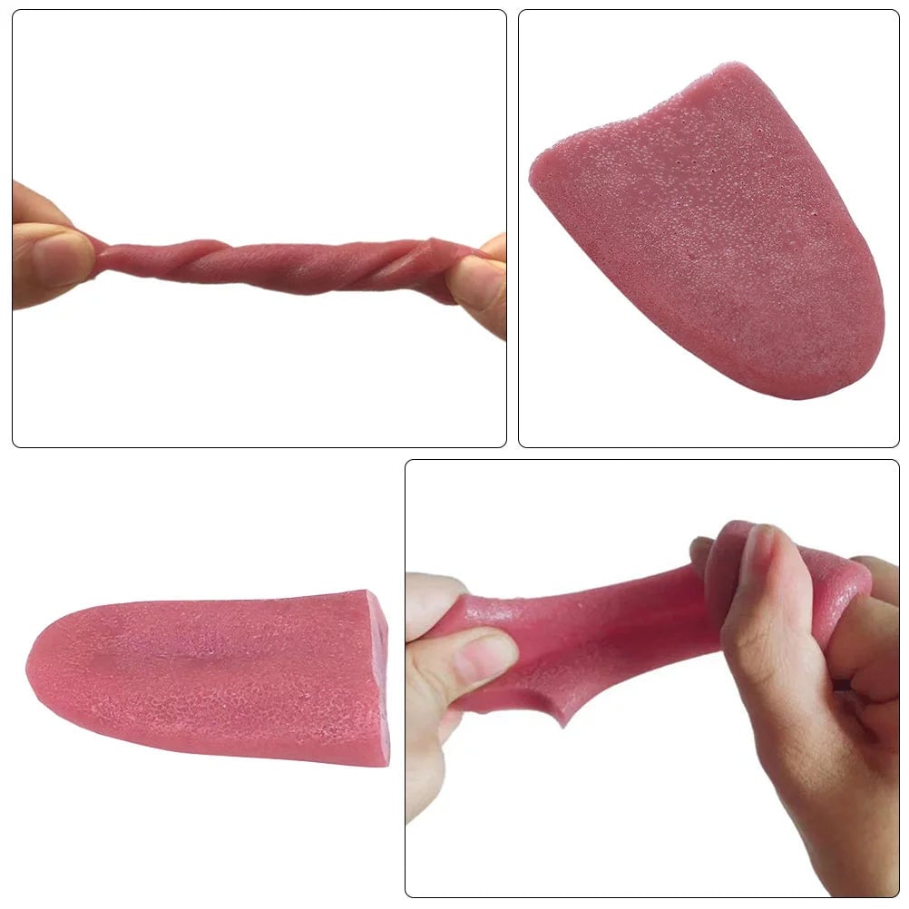 Realistic TPR Fake Tongue Toy - Halloween Prank Magic Prop Model