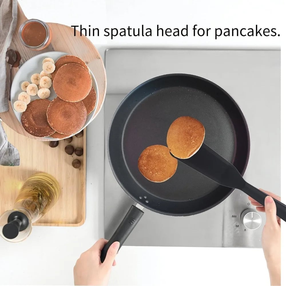 Silicone Spatula Thin Rubber Edge Egg Omelette Crepe Nonstick