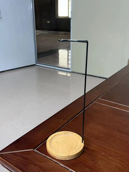 Wooden Round Incense Burner Stick Holder Tray for Home Yoga Decor
