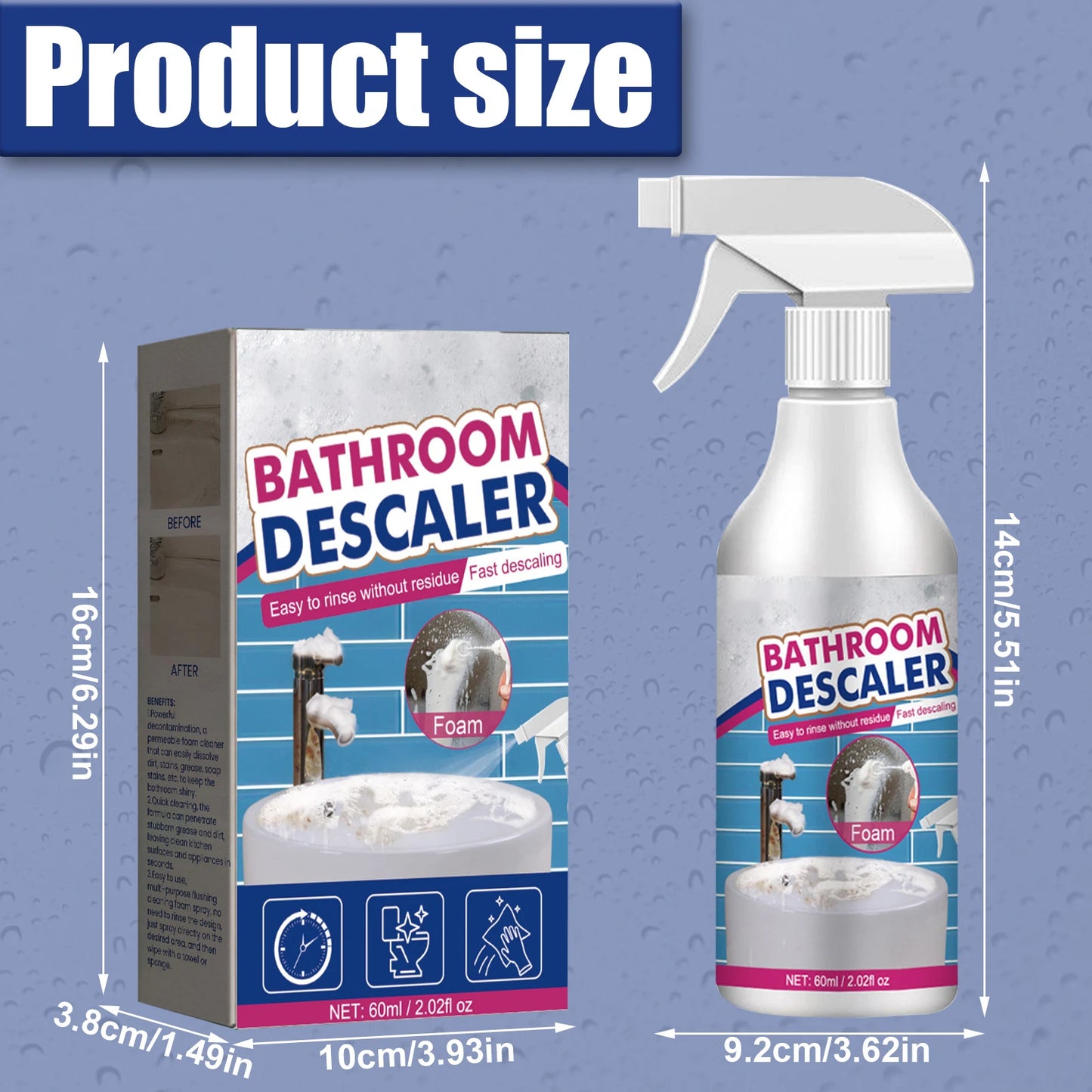 Multi-Surface Stubborn Stains Cleaner - Glass Steel Ceramic Plastic
