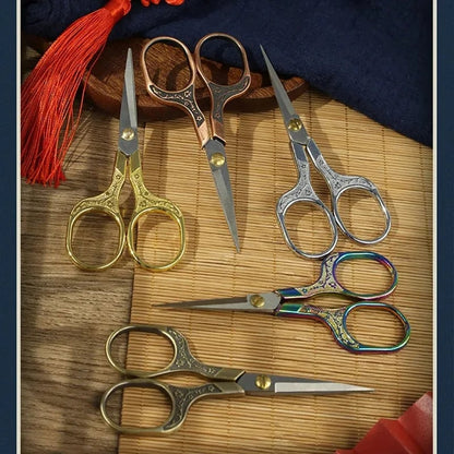 Stainless Steel Retro Embroidery Scissors Professional Tailor Shears