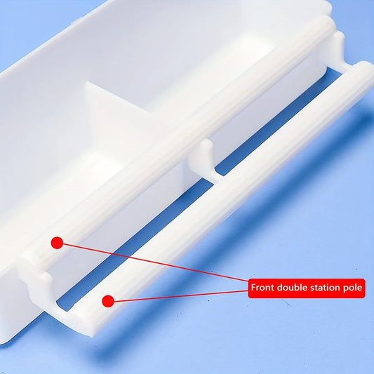 Double Grid Stand Bird Feeding Trough - Parrot Feeder Station
