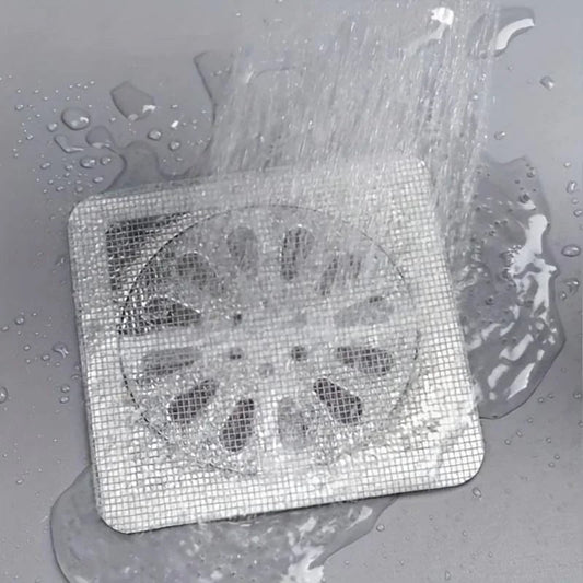 10pcs Disposable Mesh Shower Drain Hair Catcher Covers Strainer