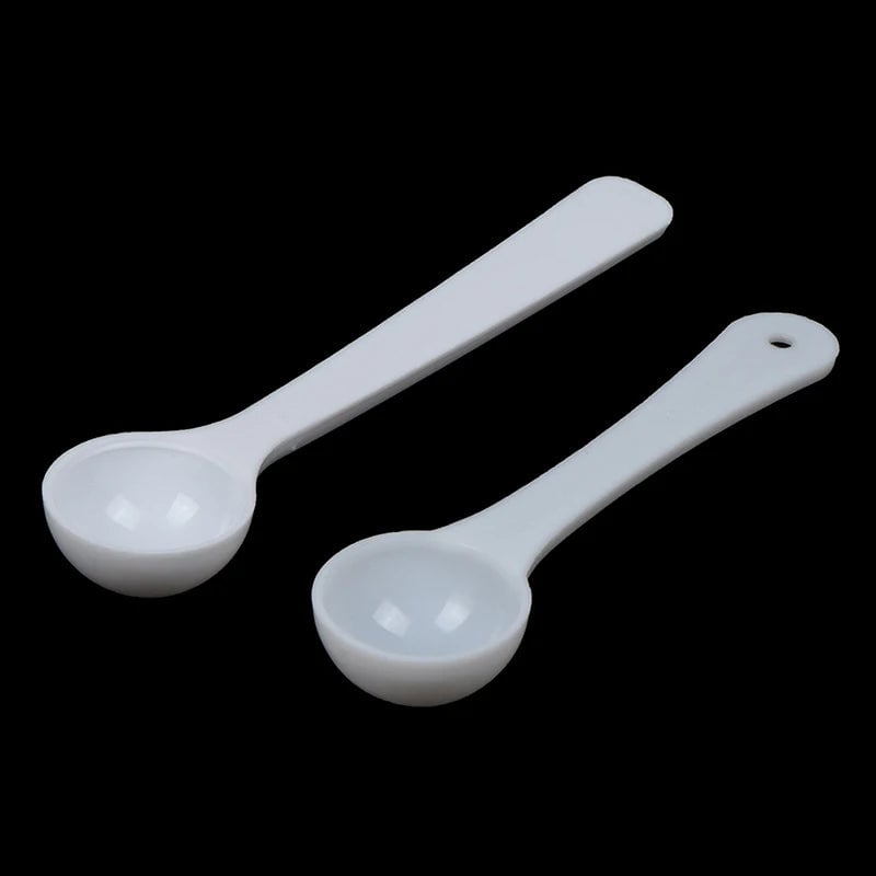 1g Plastic Measuring Scoops - 20PCS Food Medicine Milk Spoons