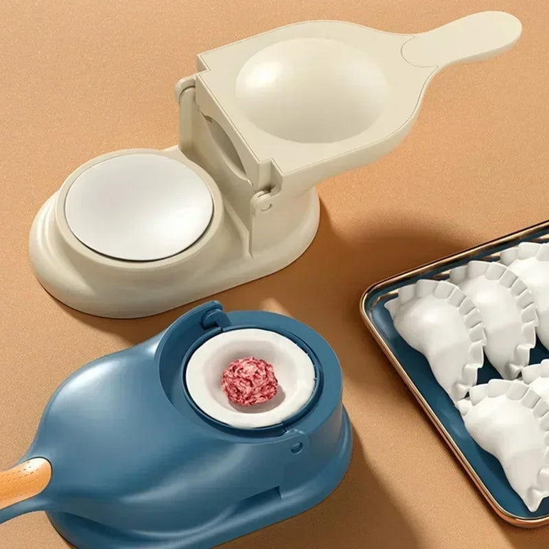 2-in-1 Dumpling Maker & Dough Presser Mold Kitchen Tool DIY Kit