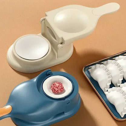 2-in-1 Dumpling Maker & Dough Presser Mold Kitchen Tool DIY Kit