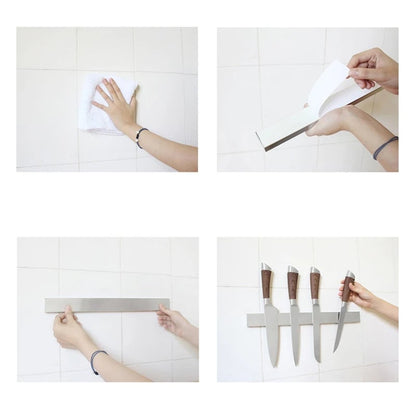 Magnetic Knife Strip Stainless Steel 30cm 40cm 50cm Kitchen Holder