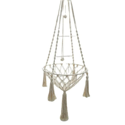 Hand Woven Cotton Rope Cat Hammock - Winter Pet Hanging Basket