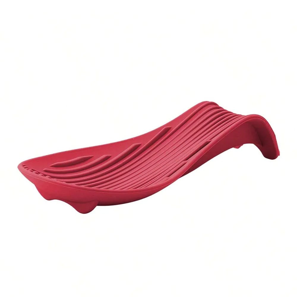 Heat-Resistant Silicone Kitchen Tray with Spatula & Spoon Set