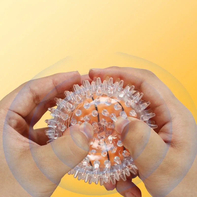 Spiky Dog Toy Ball - Teeth Cleaning Chew Interactive Exercise