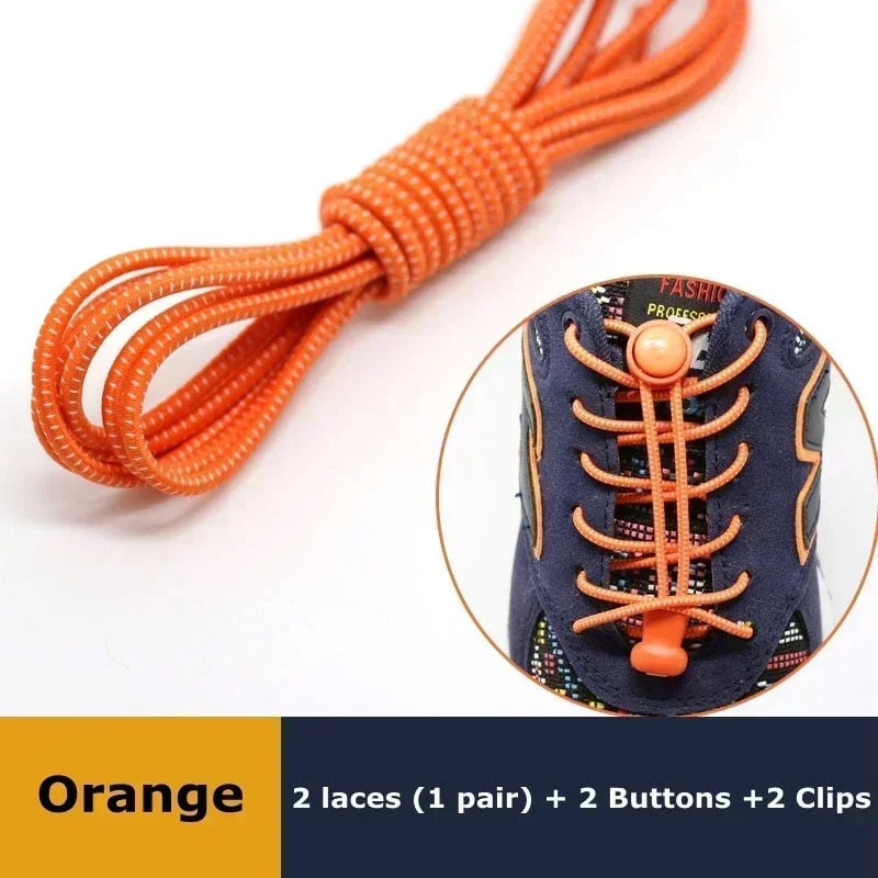 Elastic No Tie Shoelaces with Lock - Stretching Sneaker Hiking