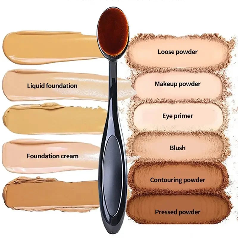 Toothbrush Foundation Brush Set - Large Dense Bristles Makeup Tool