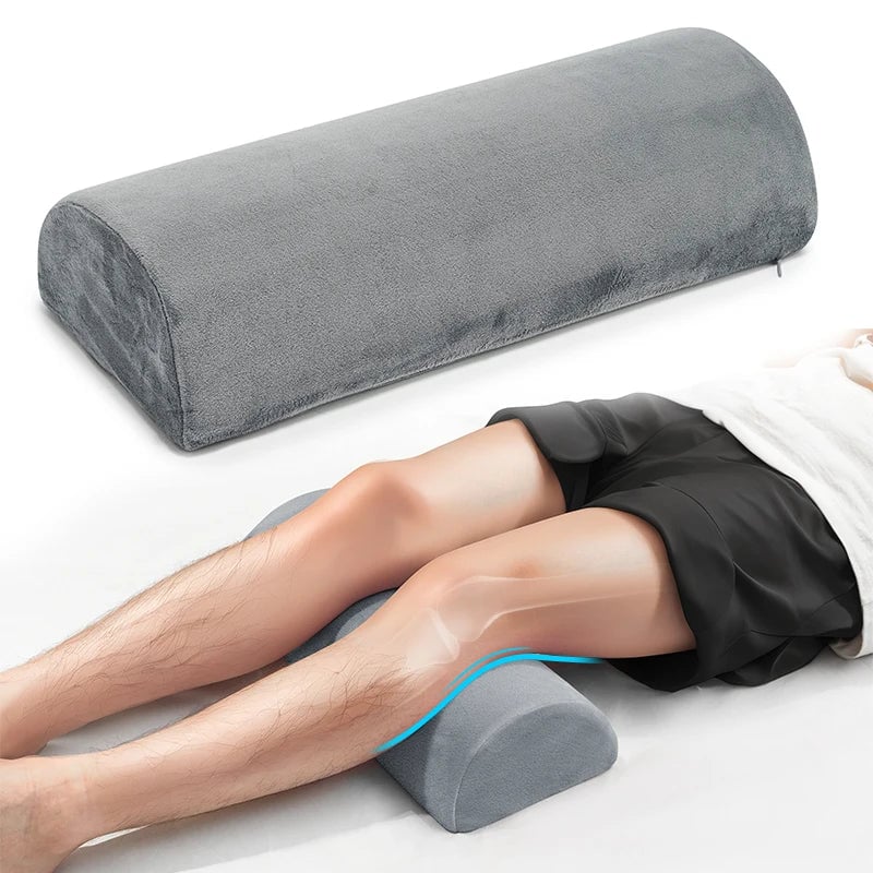 Half Moon Memory Foam Bolster Pillow - Legs Knees Lower Back Support