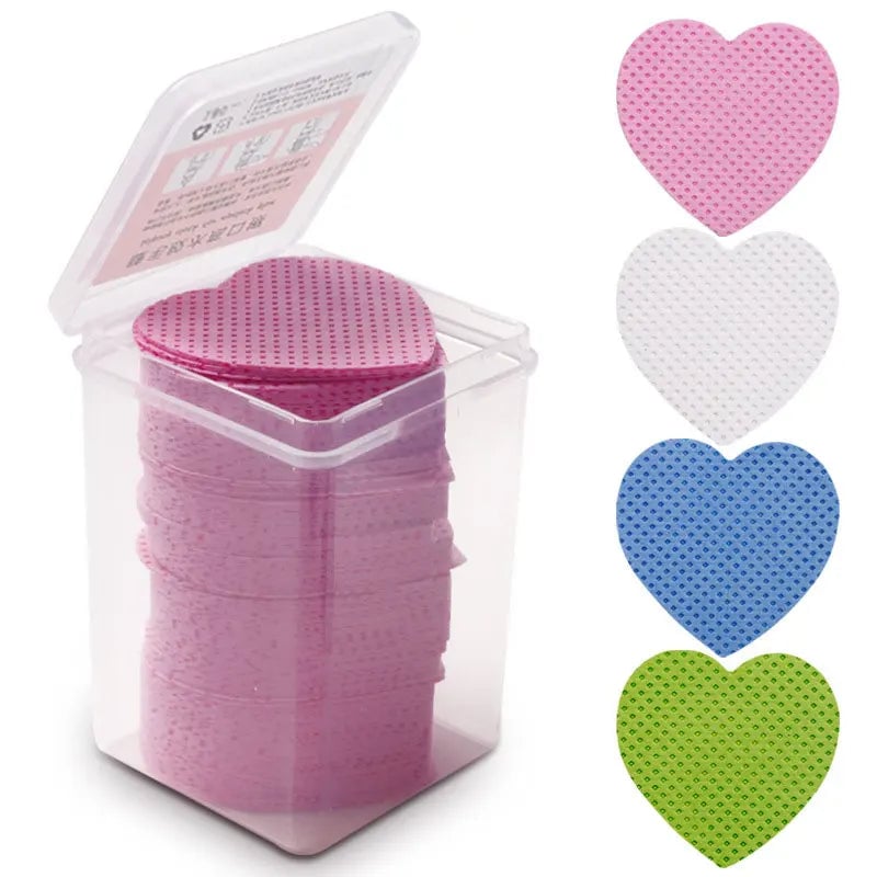 200pcs Cotton Eyelash Glue Remover Wipes - Lash Extension Cleaner