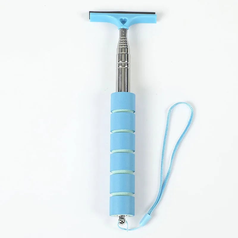 Telescopic Car Window Cleaning Tool - Rearview Mirror Wiper Scraper