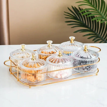 Glass Serving Bowl with Lid - Multi-Purpose Party Platter