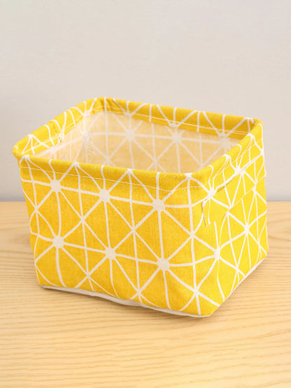 Cotton Hemp Storage Basket - Handheld Organizer for Small Clothing