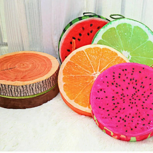 33cm Fruit Shape Reading Pillow - Lint-Free Back Support Cushion